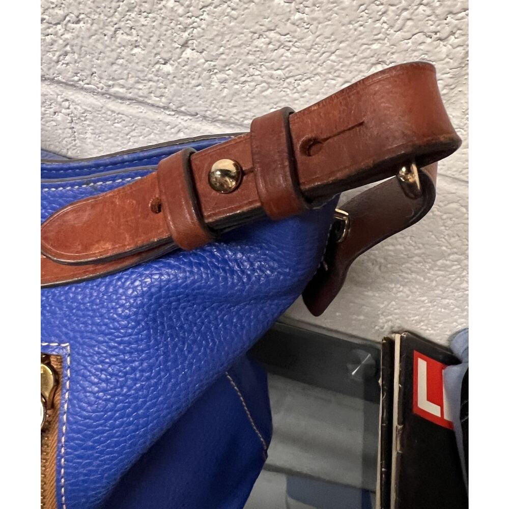 Dooney & Bourke Authentic Pebble Hobo Shoulder Handbag Bag - Blue - Picture 4 of 8